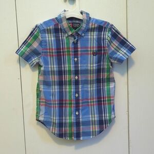 Boys Plaid Button Down Shirt